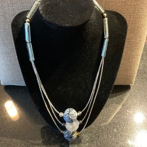 Italian glass and beads necklace